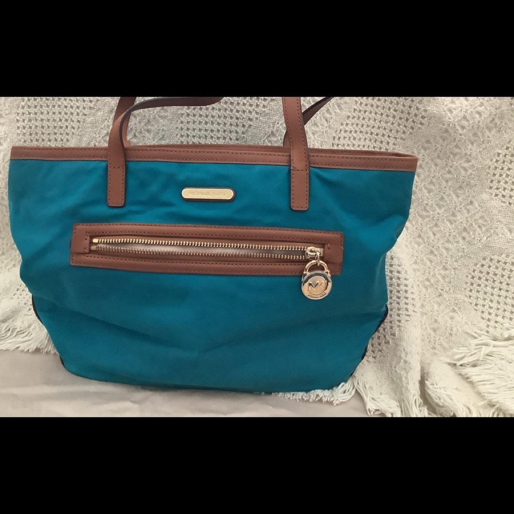 COPY - Michael Kors Nylon teal green shoulder bag